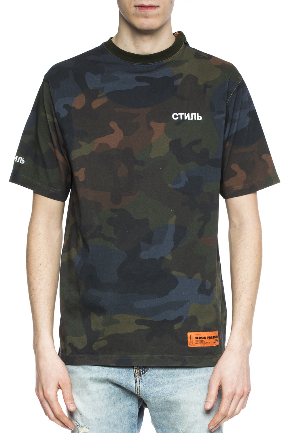 Heron Preston Camo motif T-shirt | Men's Clothing | Vitkac